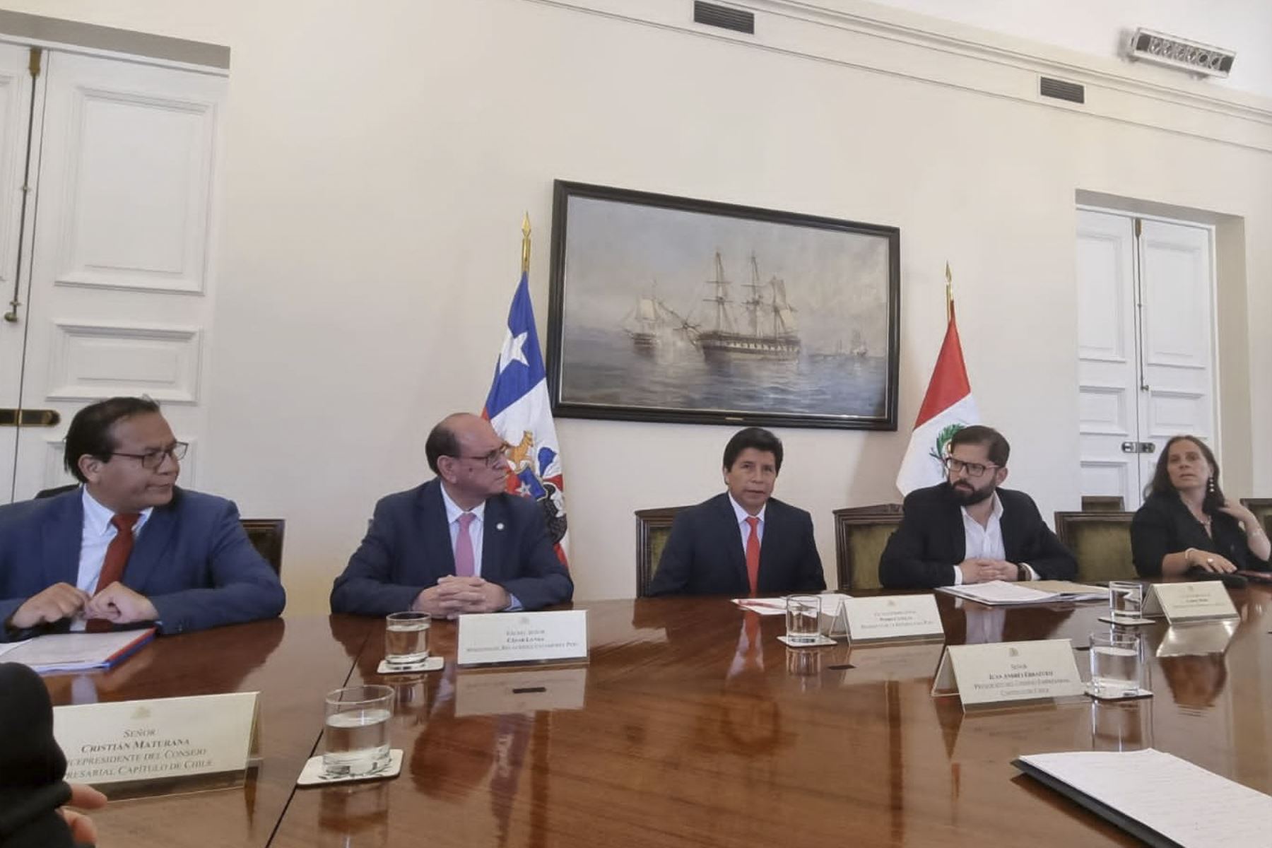 Presidents Castillo, Boric hold meeting with Peru-Chile Business Council