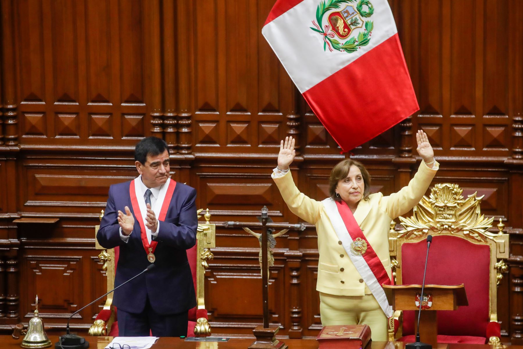 Dina Boluarte officially becomes President of Peru after impeachment of Pedro Castillo by Congress