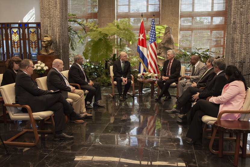 Cuban President receives U.S. congressmen