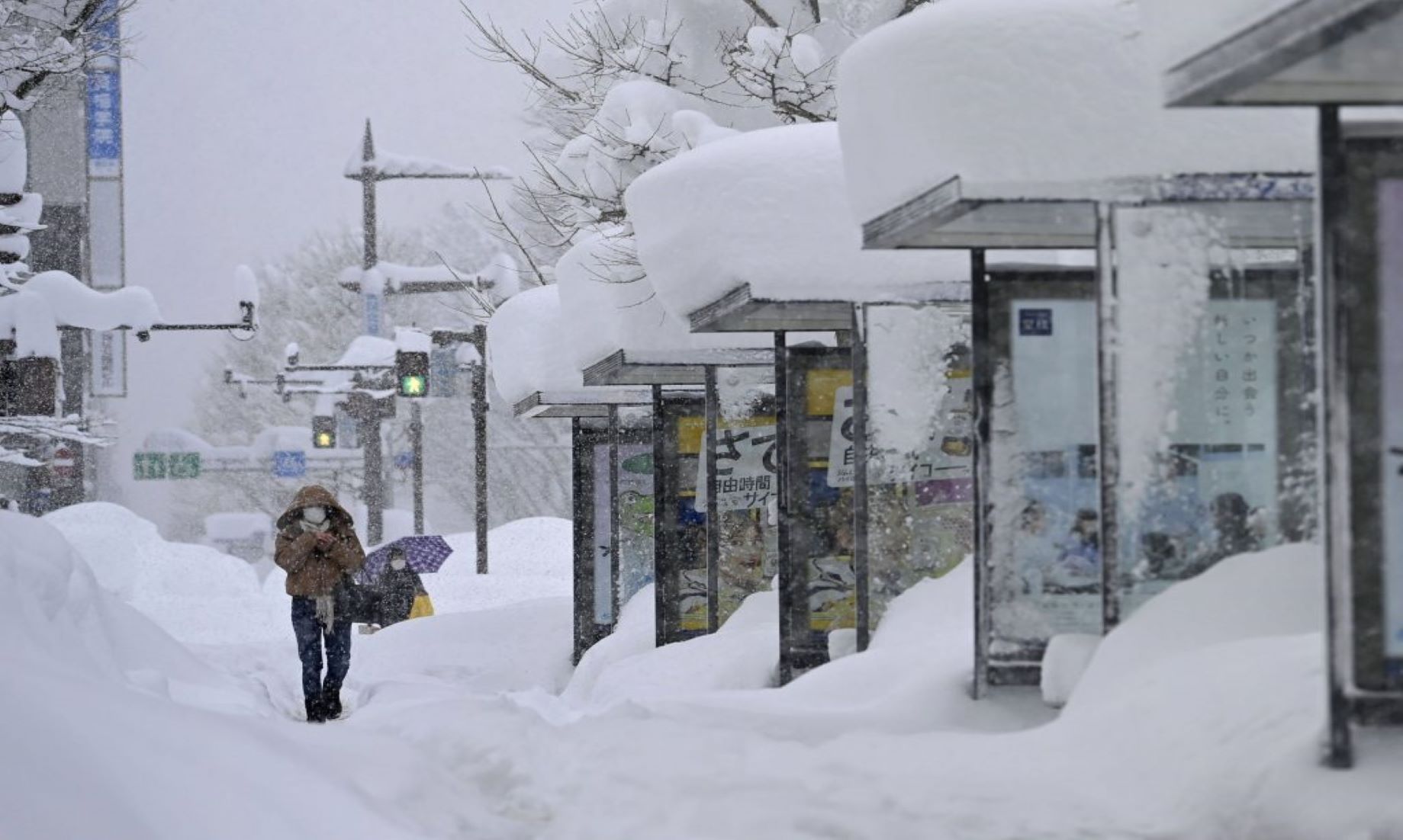 North-Eastern Japan Hit By Record Snowfalls