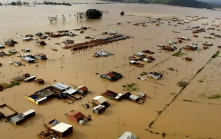 Brazil: Two dead in southern heavy storms, 140 homeless