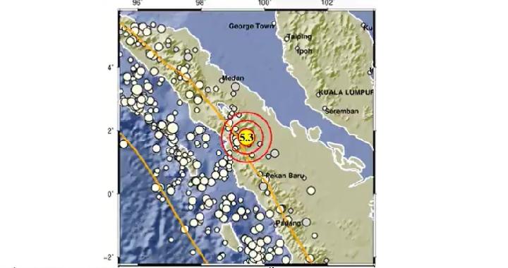 5.3-Magnitude Quake Struck Western Indonesia