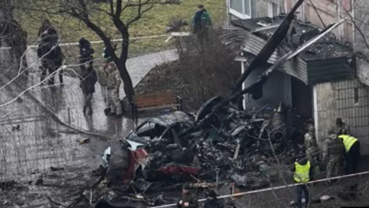 Ukraine investigates helicopter crash that killed interior minister