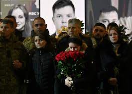 Ukraine holds funeral for minister killed in helicopter crash