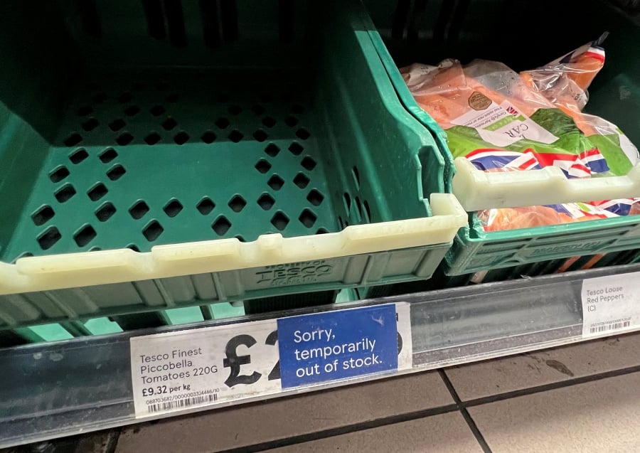 Supermarkets across the UK face empty shelves, supply shortages