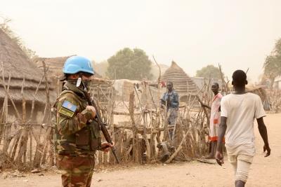 UN peacekeepers in South Sudan patrol to reduce tensions, prevent conflict