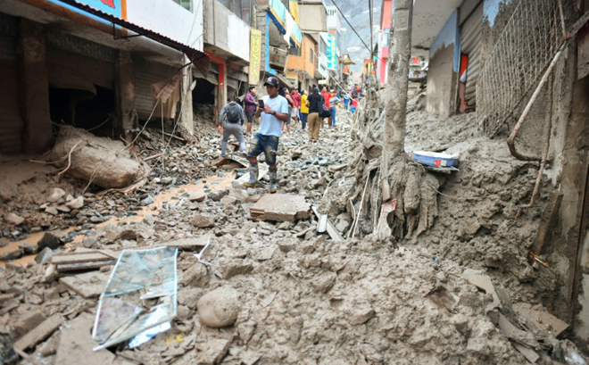 Peru’s president inspects area ravaged by mudslides; 15 killed, thousands affected