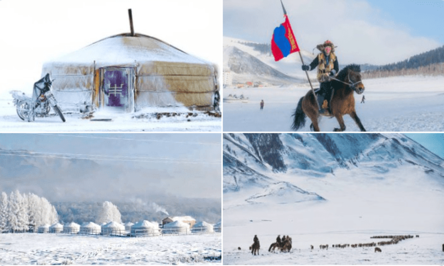 Extreme Cold Winter Freezes Mongolia