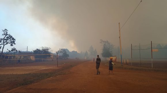 Cuban specialized forces fight fire in eastern region of the country