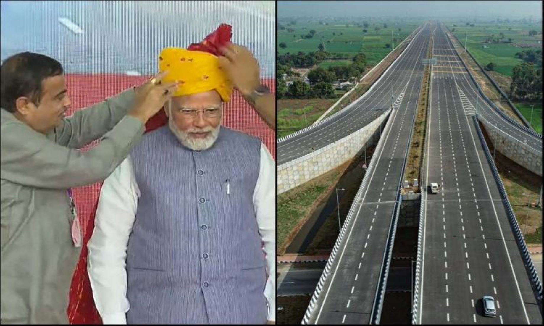 Indian PM Inaugurated First Phase Of Delhi-Mumbai Expressway