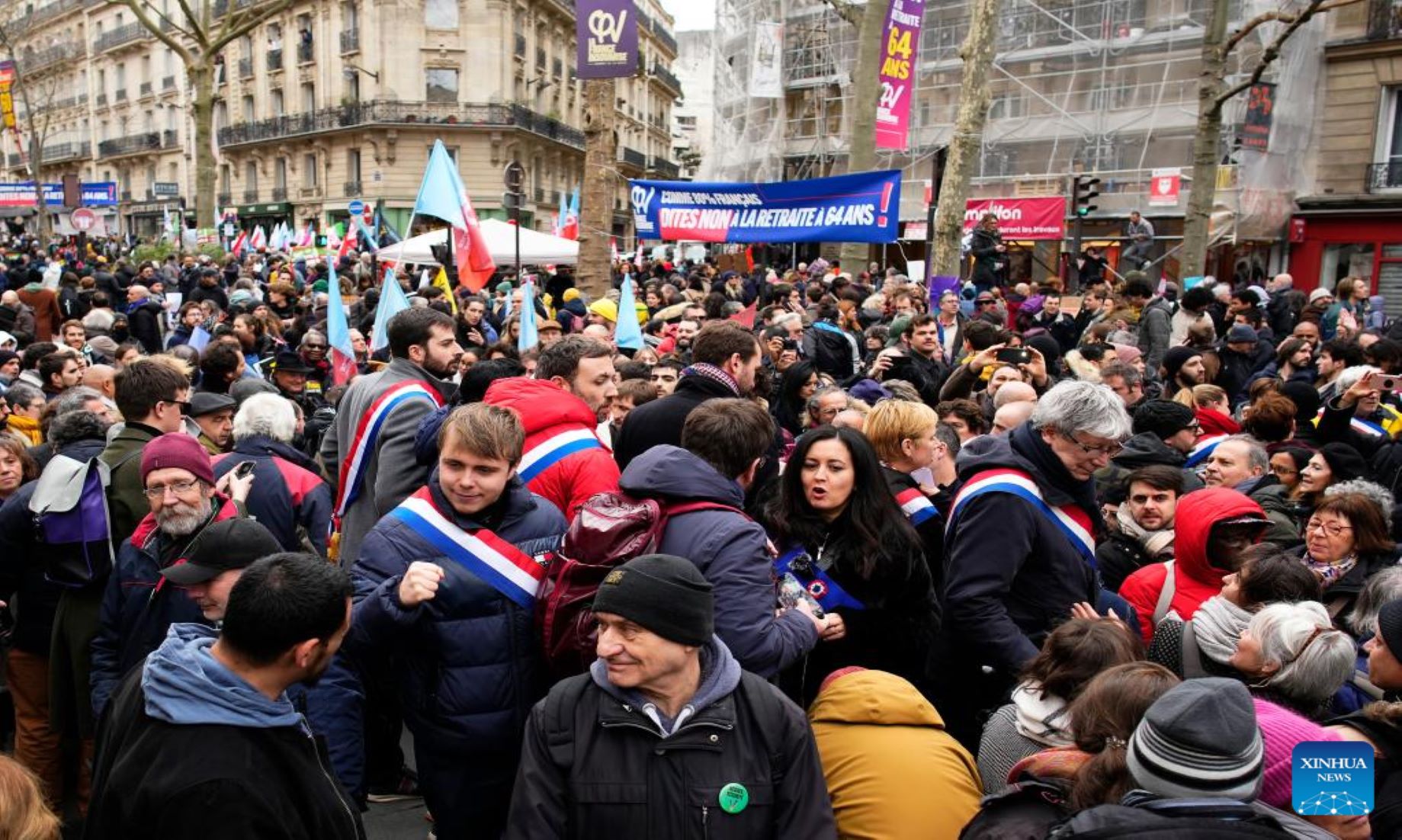 Record Numbers Demonstrated Against French Pension Reform Plan