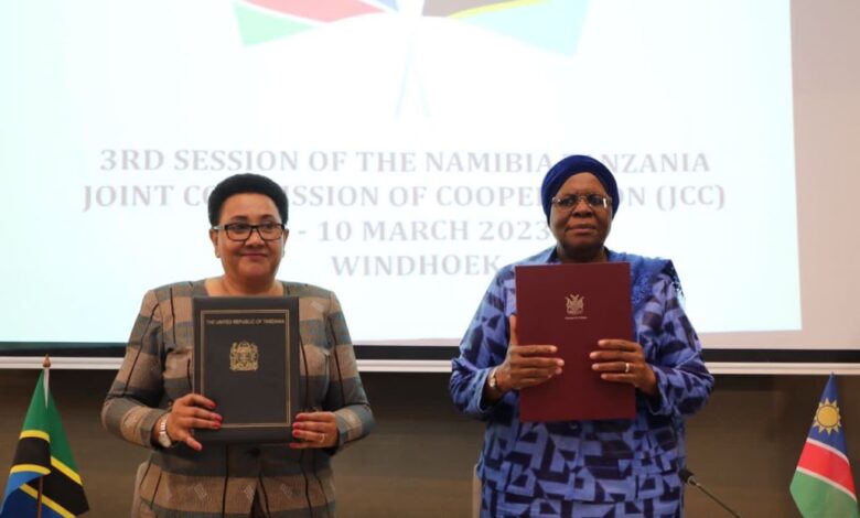 Tanzania and Namibia sign three MoUs