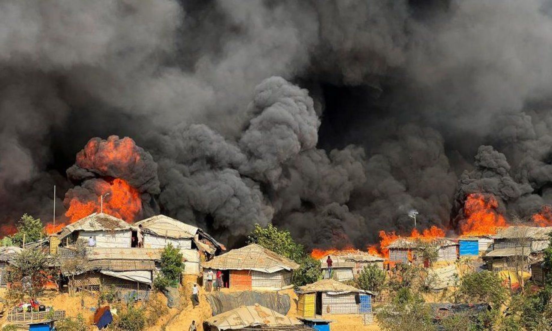 Devastating Fire Engulfed Refugee Camps In Bangladesh