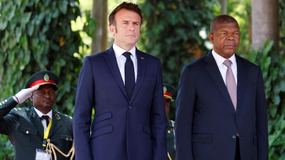 France’s Pres Macron pushes economic ties in Angola