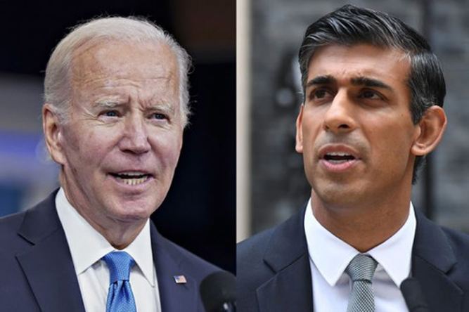 US Pres Biden invites British PM Sunak to White House