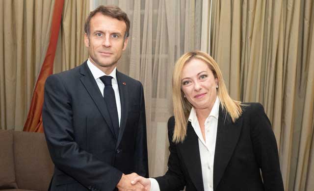 Macron, Meloni discuss France-Italy cooperation