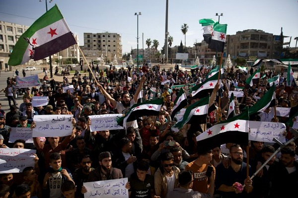 Hundreds protest against Arab rapprochement with Syria’s Pres al-Assad