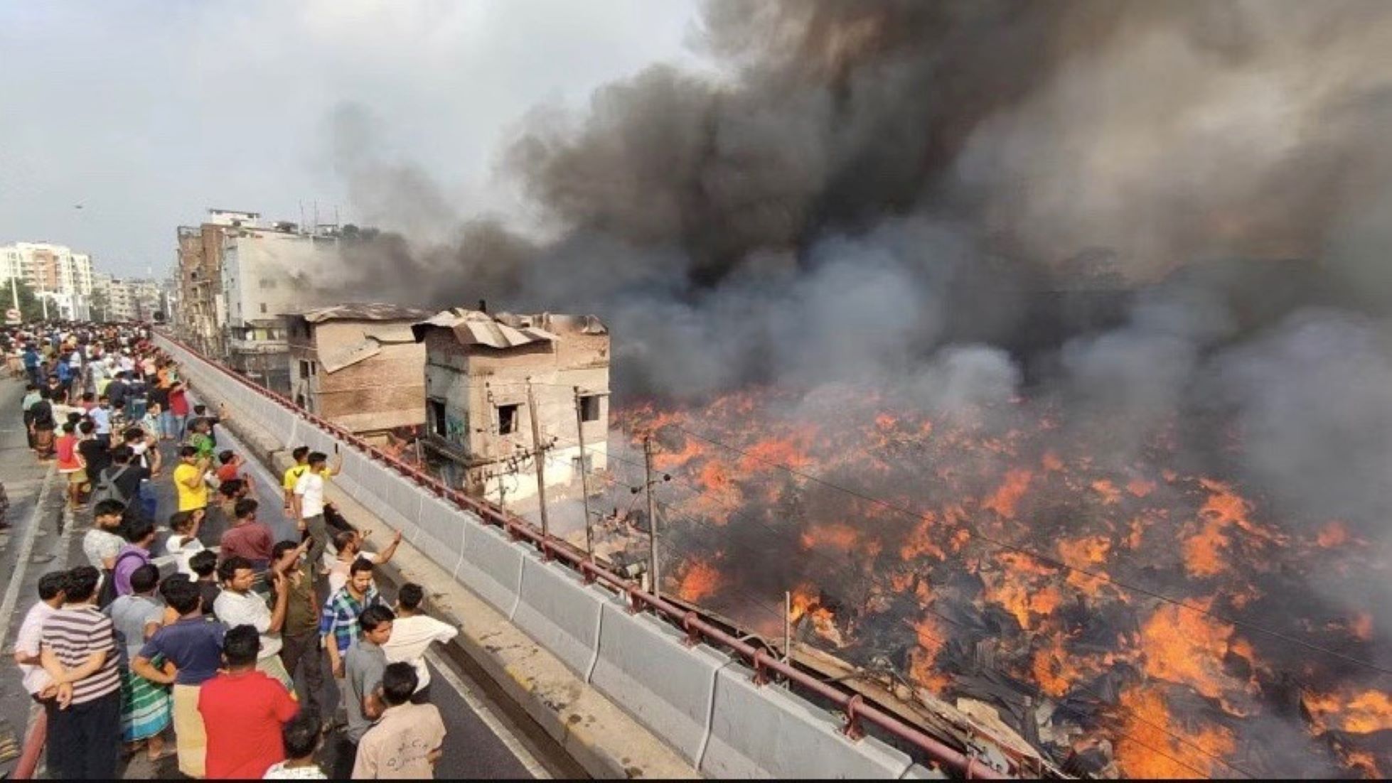 Massive Fire Broke Out In Bangladesh Capital’s Clothing Market