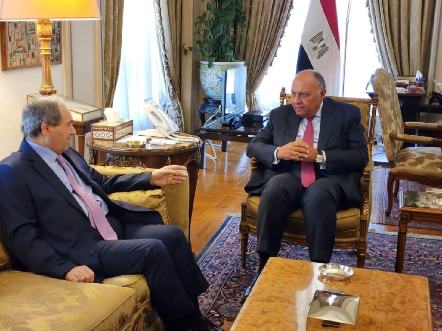 Syrian FM visitsed Egypt for First time in over 10 years