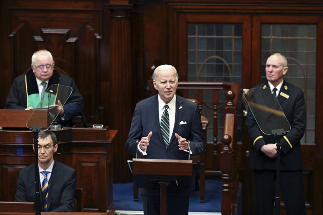 US Pres Biden urges UK to protect peace in Northern Ireland on visit ‘home’ to Ireland