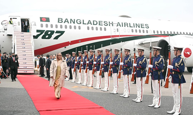 Japan rolls out red carpet for Bangladesh PM Sheikh Hasina