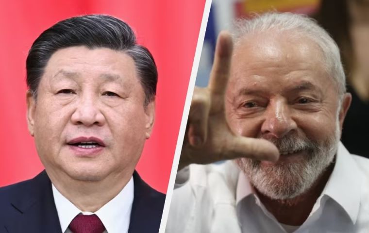 Brazilian Pres Lula in Beijing to meet Chinese counterpart Xi Jinping; both want to prop their countries international standings