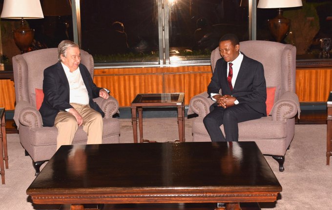 UN Secretary-General António Guterres in Kenya for a two day official visit