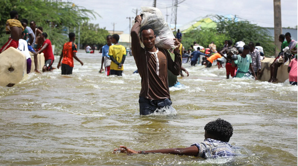 Almost 250,000 flee floods in Somali city that ‘became like an ocean’