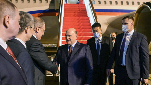 Russian PM arrives in China for talks with Xi, business forum