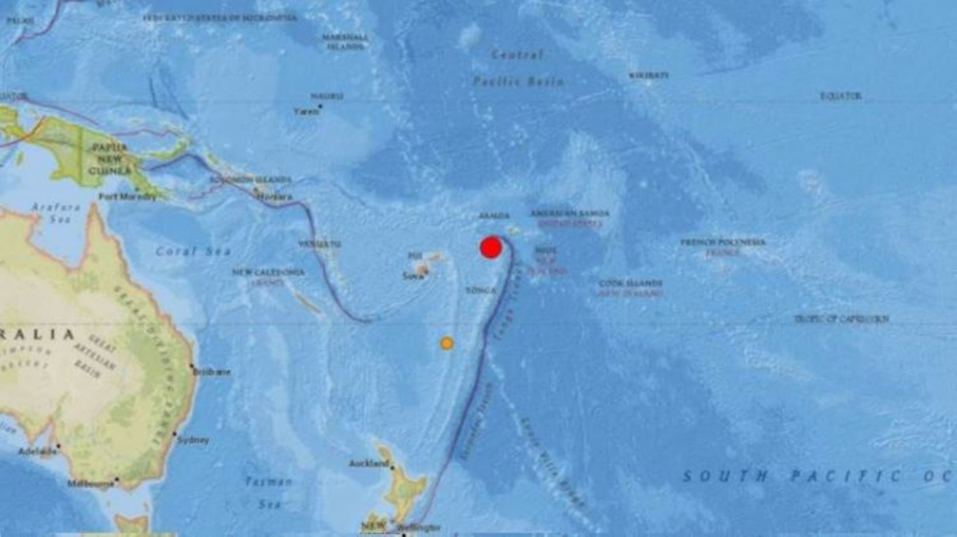 7.4-Magnitude Quake Hits Tonga: USGS