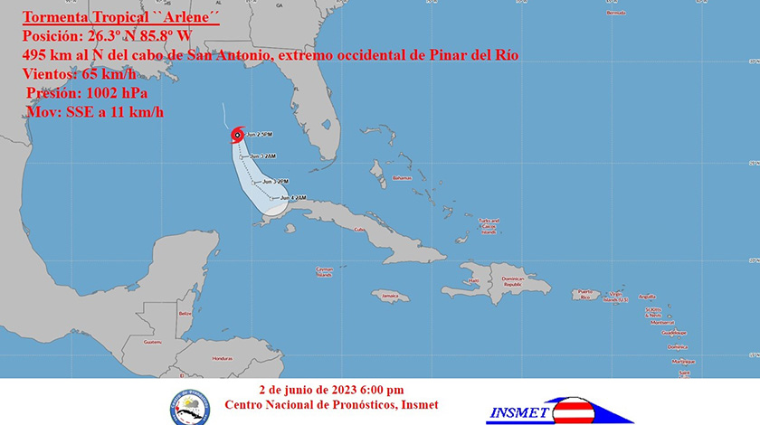 Cuba: Storm Arlene to turn into remnant low