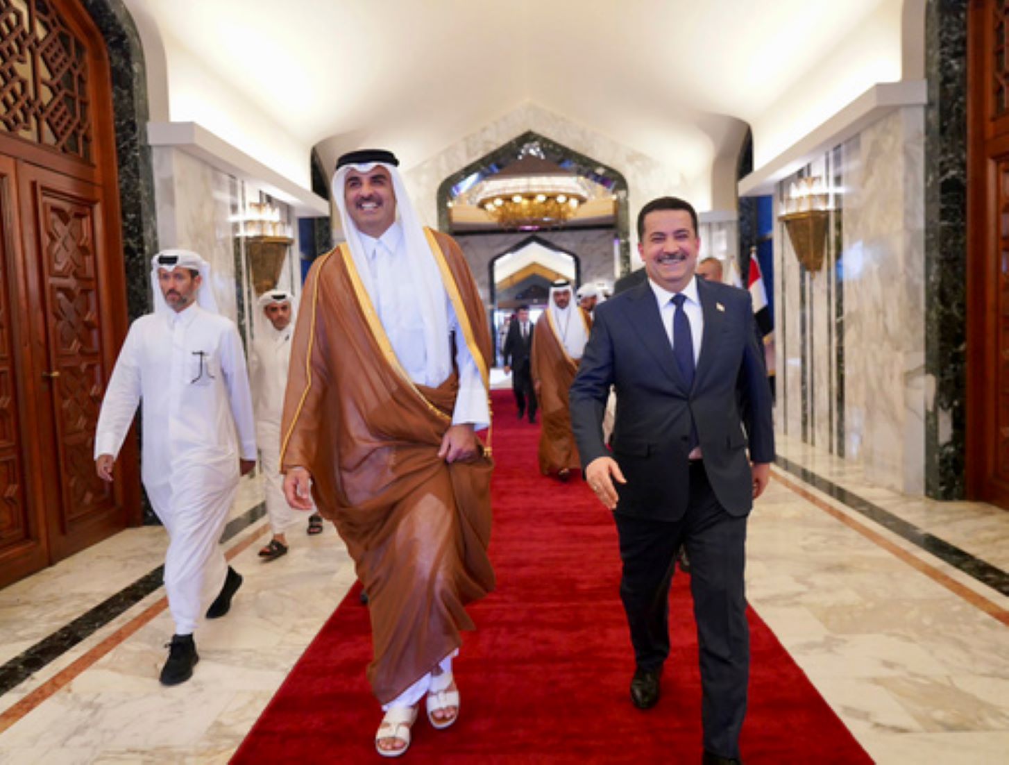 Iraqi PM, Qatari Emir Met In Baghdad To Boost Ties