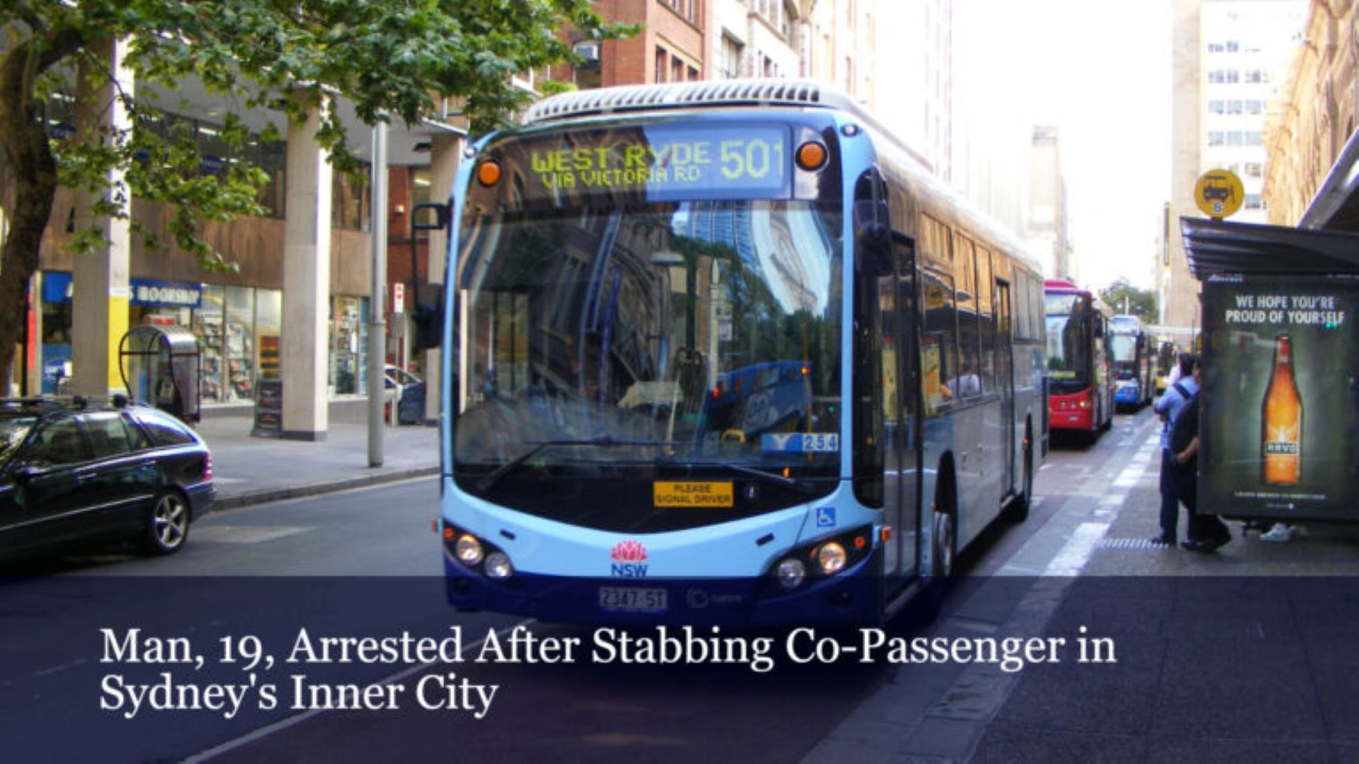 19-Year-Old Arrested After Stabbing Bus Passenger In Sydney