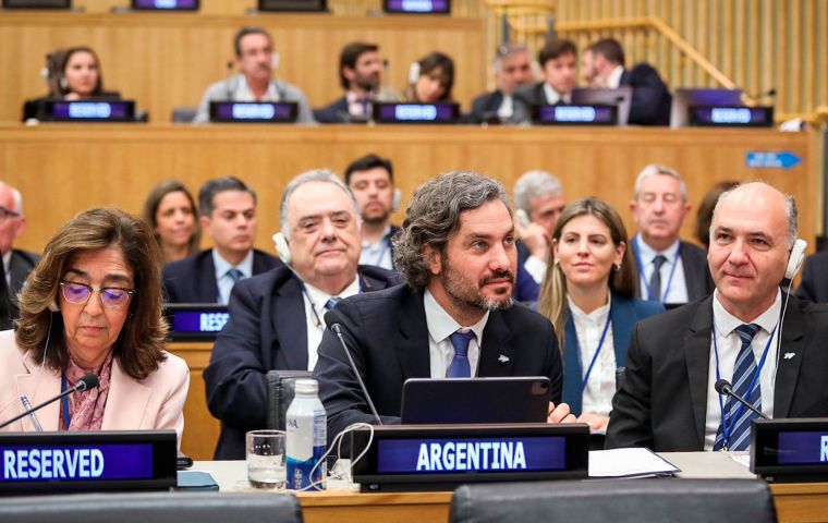 Argentina again calls on UK for peaceful solution to Falklands/Malvinas dispute