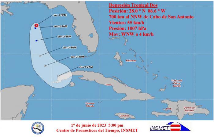 Tropical Depression forms in the Gulf of Mexico