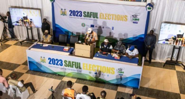 Sierra Leone president leads vote count disputed by opposition