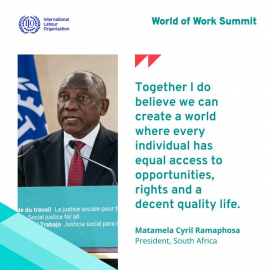 Unequal opportunity access and income inequality must be addressed – South African President Ramaphosa