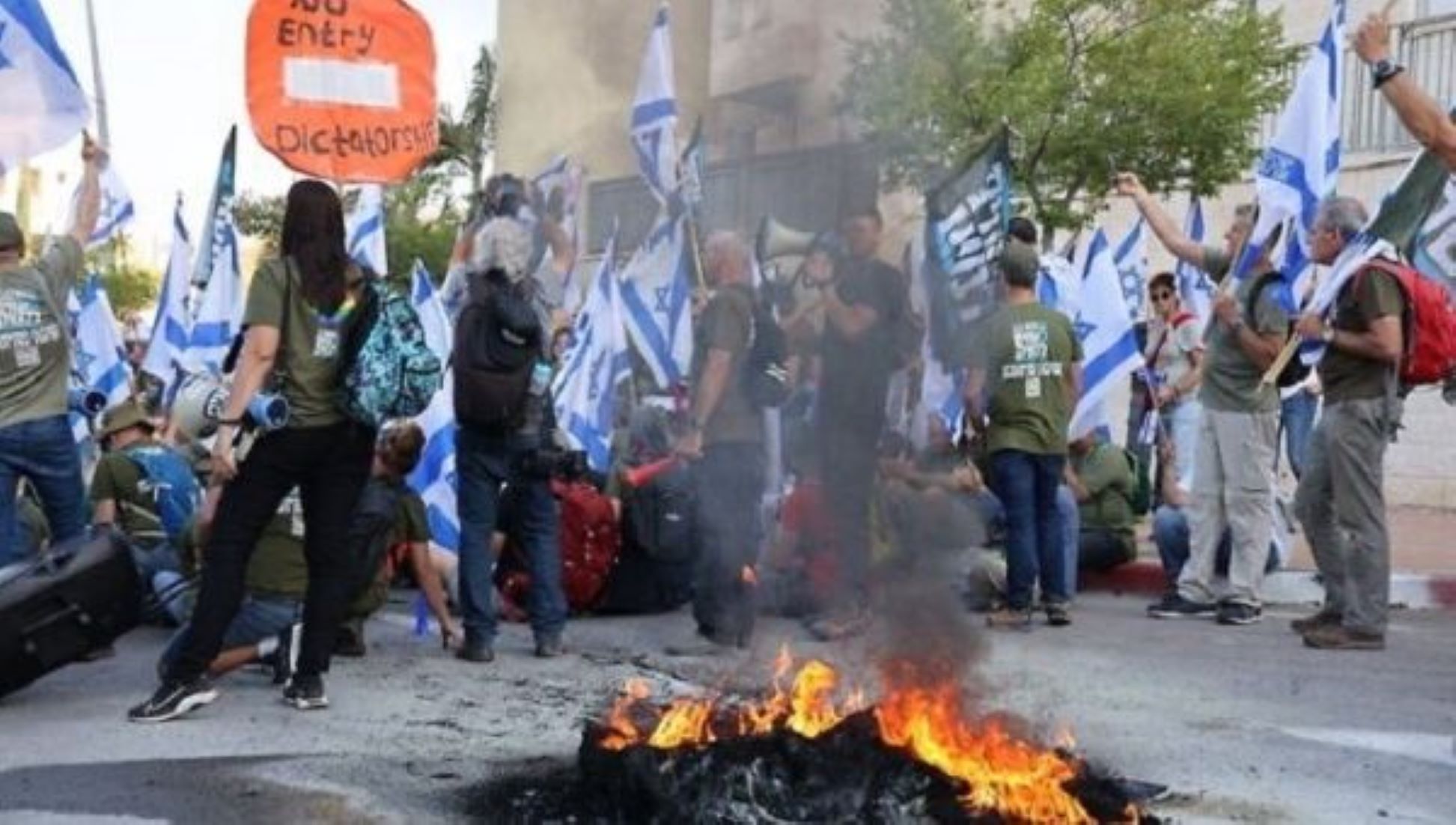 Protesters Stage Fiery Rally Against Judicial Overhaul In Israel