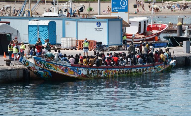 Spain rescues 86 people from boat near Canary Islands