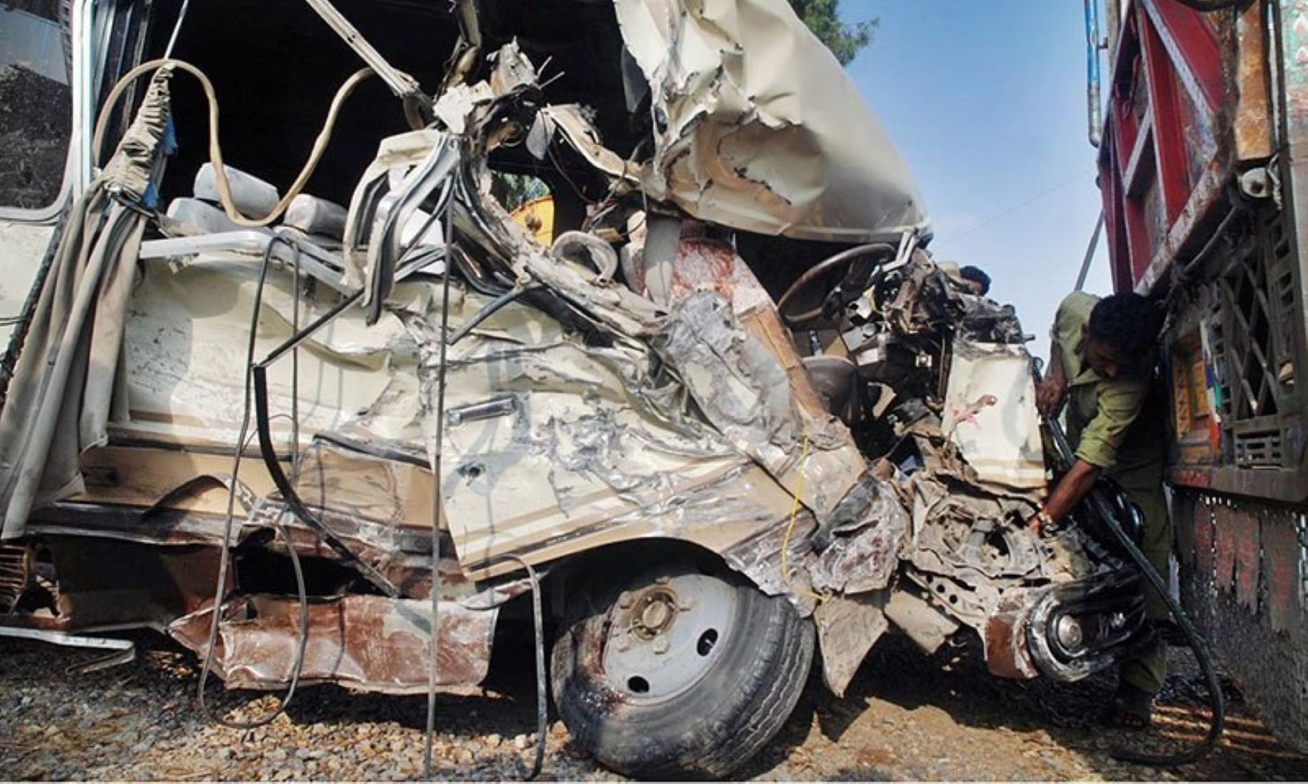 Seven Killed, Four Injured In Car-Bus Collision In Southern Pakistan