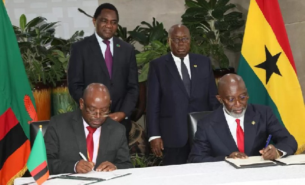 Ghana and Zambia sign MOU to foster relations