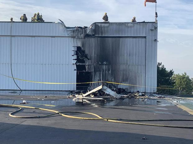 US: 3 dead after small plane crashes into hangar at Southern California airport