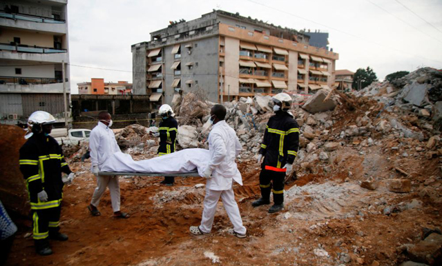 Six killed in building collapse in Ivory Coast’s main city