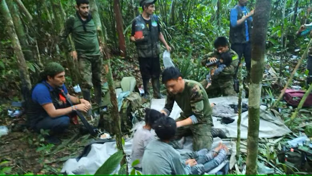 Colombian kids rescued after 40 days in jungle leave hospital