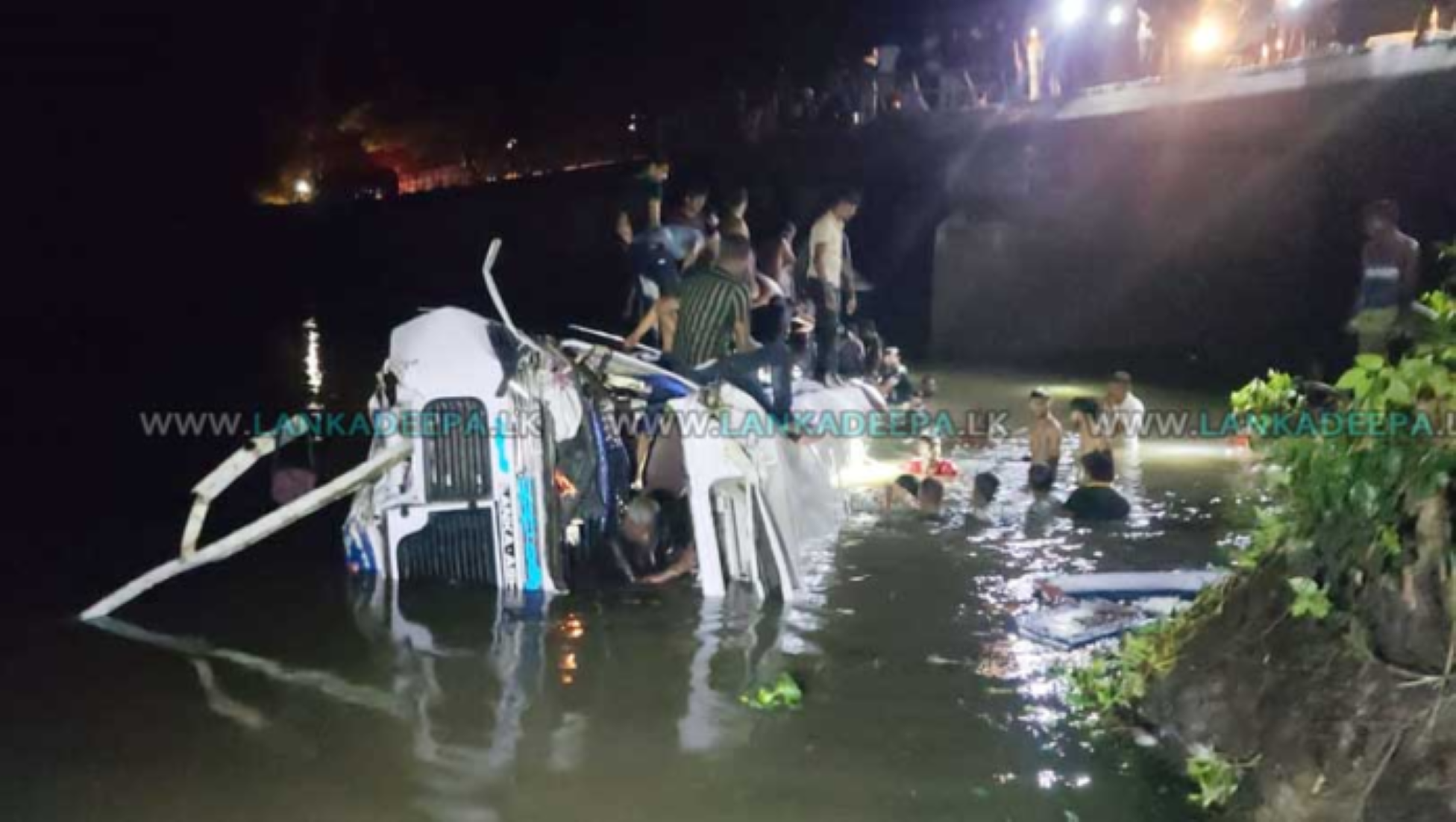 11 Dead, Over 30 Injured When Bus Toppled Into River In Sri Lanka