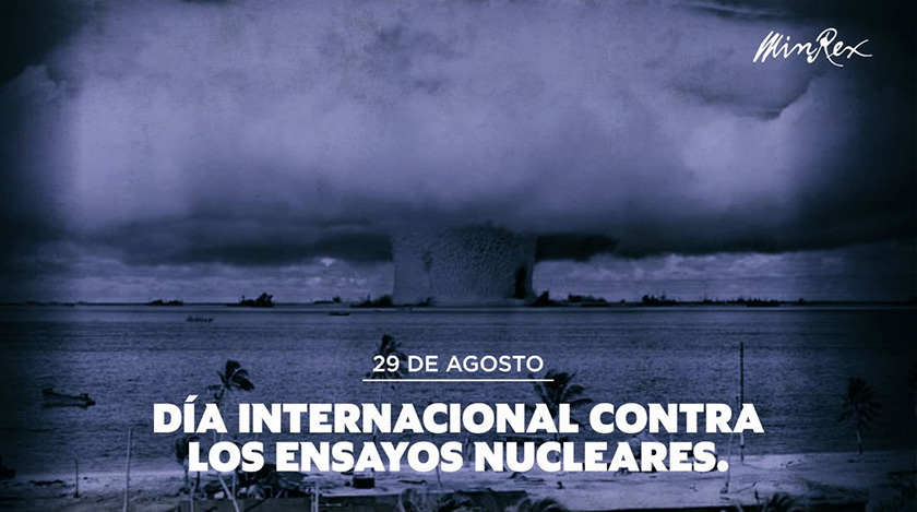 Cuba calls for the total elimination of nuclear weapons