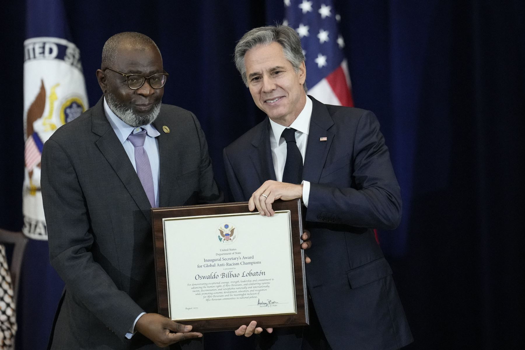 Afro-Peruvian activist honored by US State Secretary