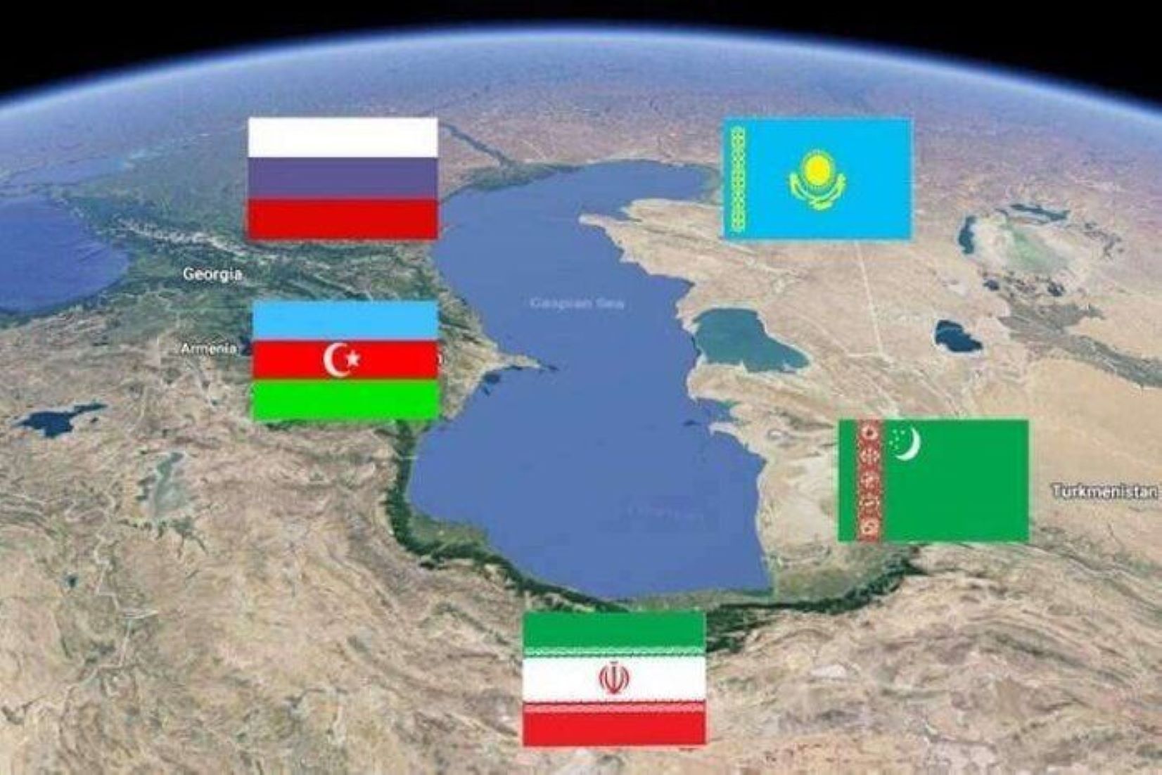 Iranian Space Agency Warns Of Decline In Caspian Sea Water Level