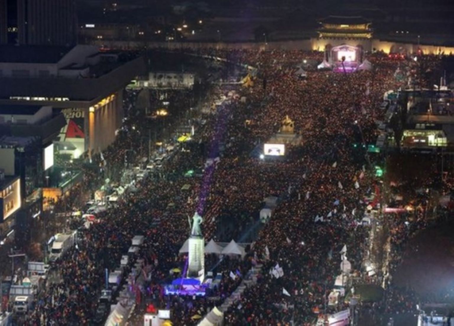 S. Koreans Staged Candlelight Vigil Against Joint Military Drill With U.S.