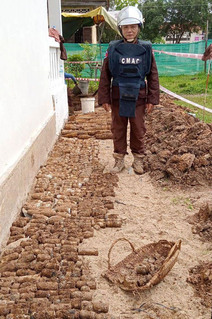 Over 2,000 Pieces Of War-Era Unexploded Ordnance Found In NE Cambodia School